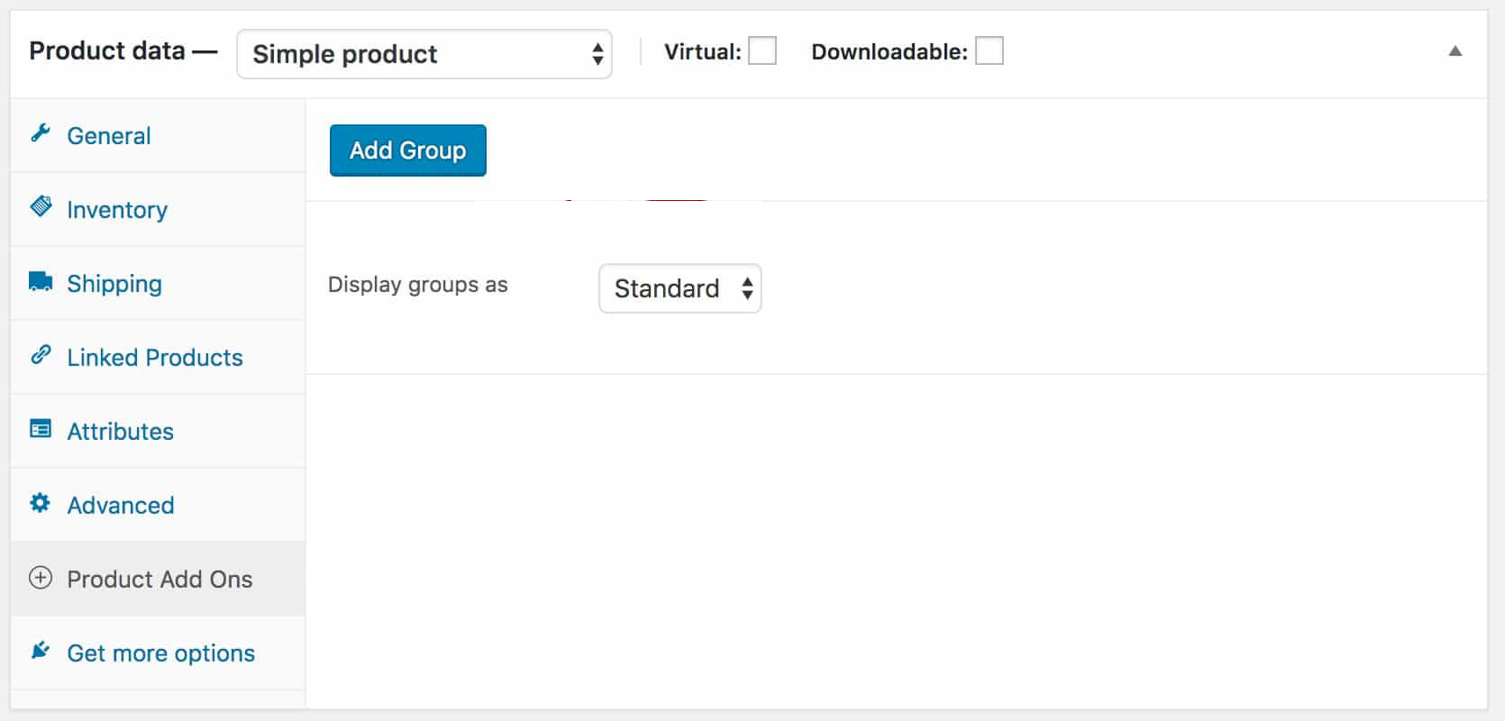 add field group in product addons ultimate