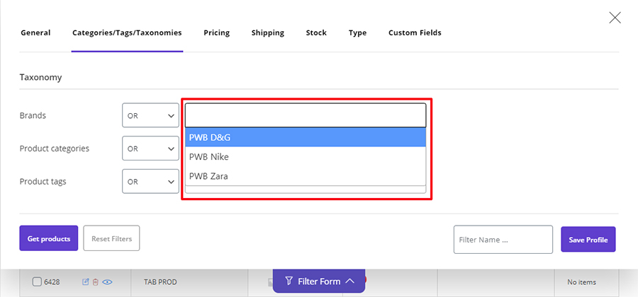 woocommerce bulk product editing acf filter