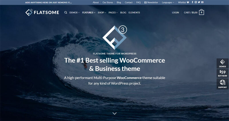 Flatsome theme demo page