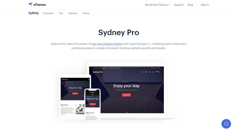 Sydney theme demo page