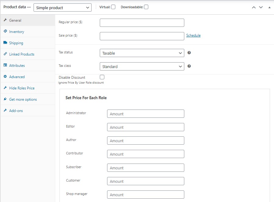 woocommerce bulk product editing dynamic set price