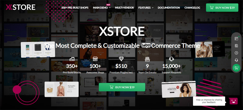 Xstore theme demo page