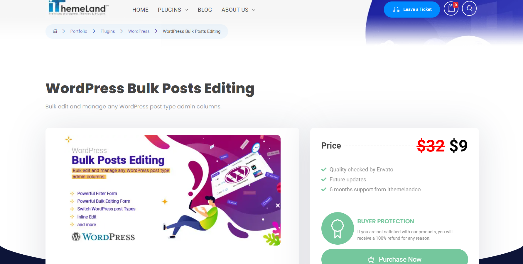 iThemlandco WordPress Post Bulk Edit plugin