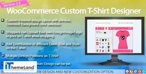 WooCommerce custom t-shirt Designer plugin