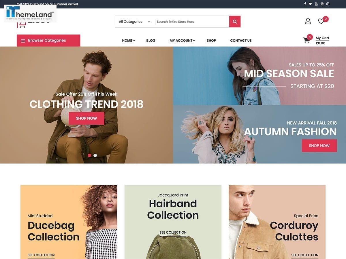 Zigcy Lite woocommerce theme