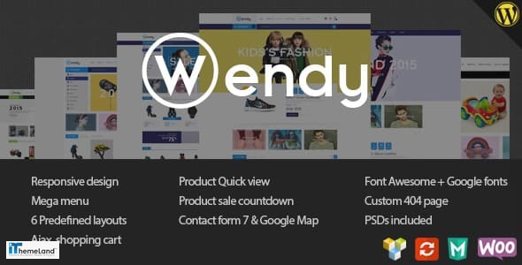 Wendy theme support multisite in wordpress