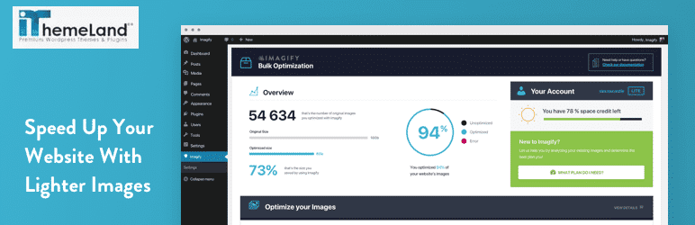 Imagify plugin for optimizing images in WordPress websites 