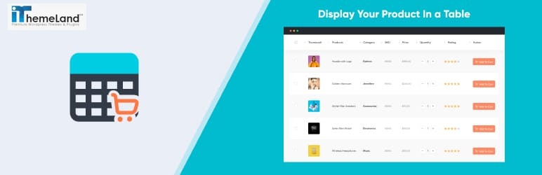 Product Tables for WooCommerce plugin