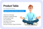 WooCommerce Product Table