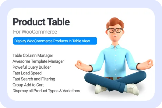 WooCommerce product table plugin