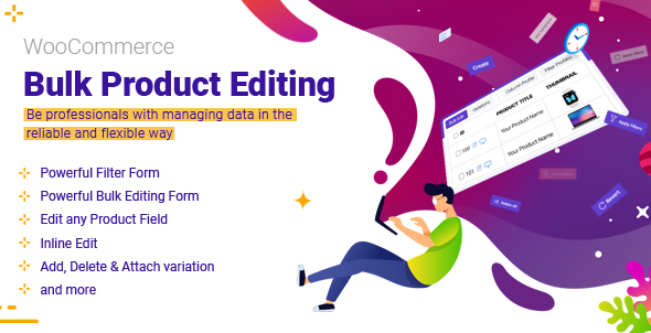 Woocommerce Bulk Product Editing