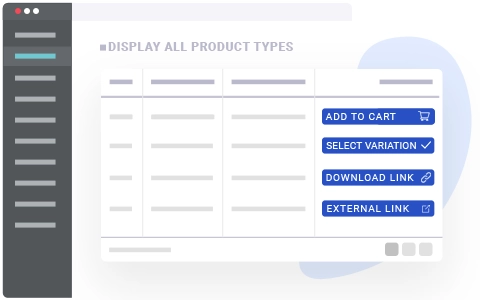 woo product table support all product type