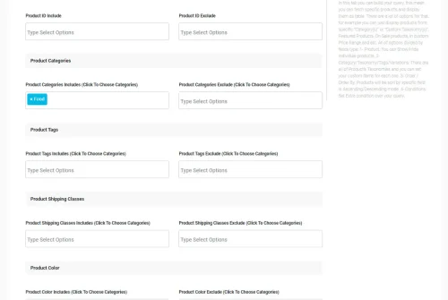 woo product table build query