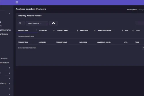 WooCommerce analysis variable products report