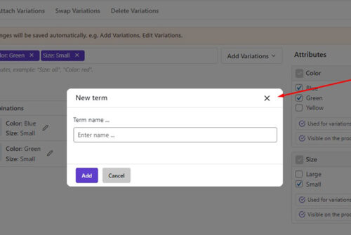 add new WooCommerce product term