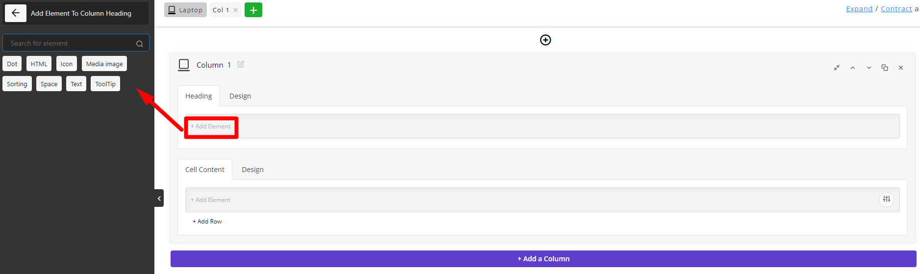 select element for table heading in WooCommerce table