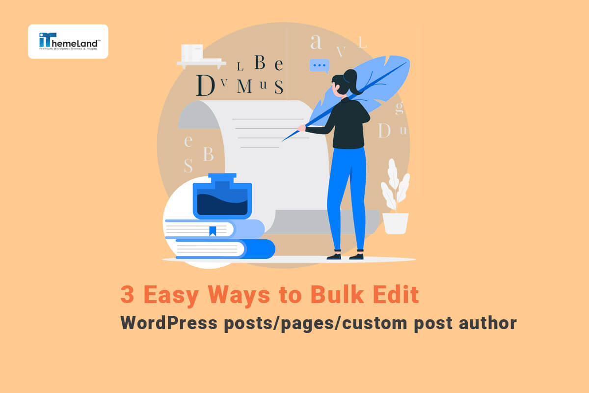 bulk edit WordPress post author