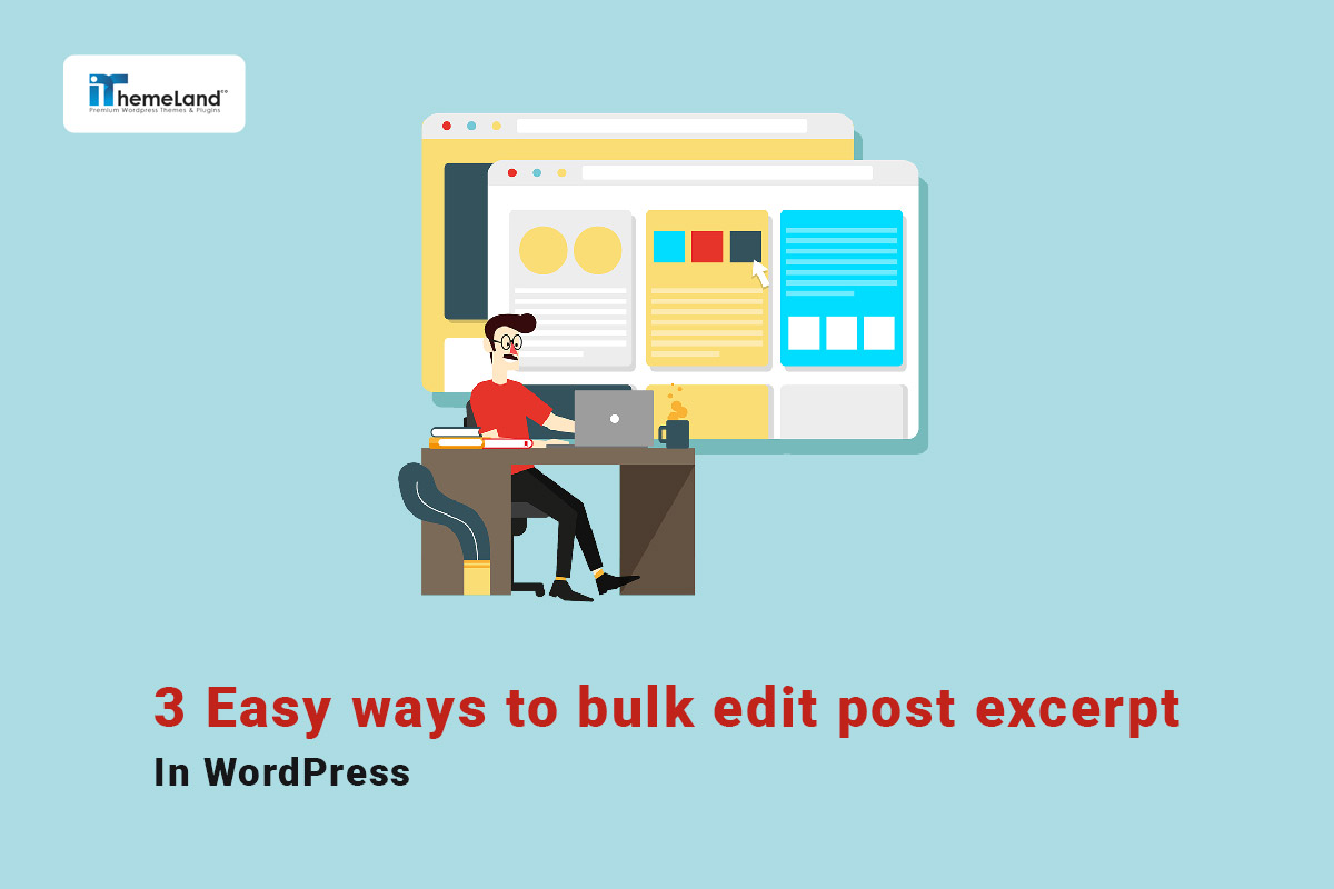 bulk edit post excerpt in WordPress