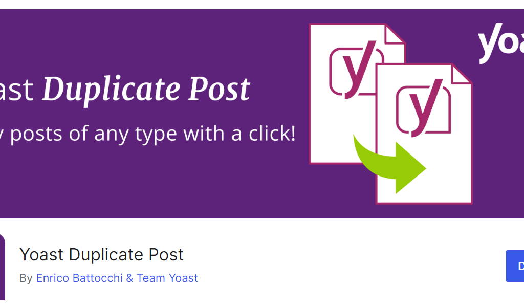 Yoast duplicate post Plugin