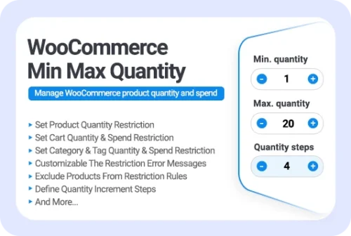 WooCommerce min max quantity banner