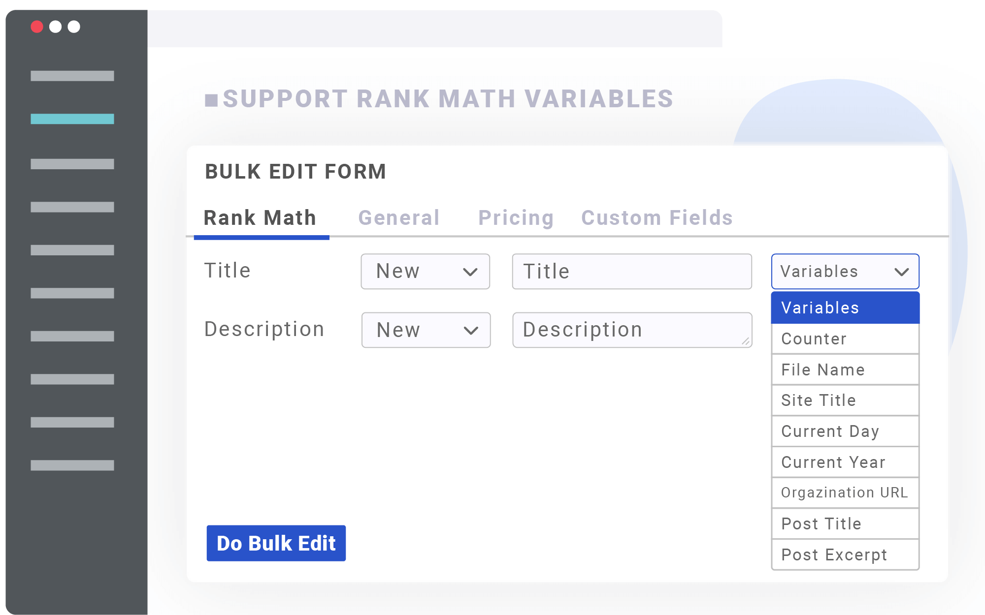 Support all Rank Math SEO fields